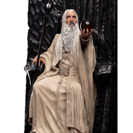 Weta - El Señor de los Anillos - Estatua de Saruman el Blanco en el Trono 1/6