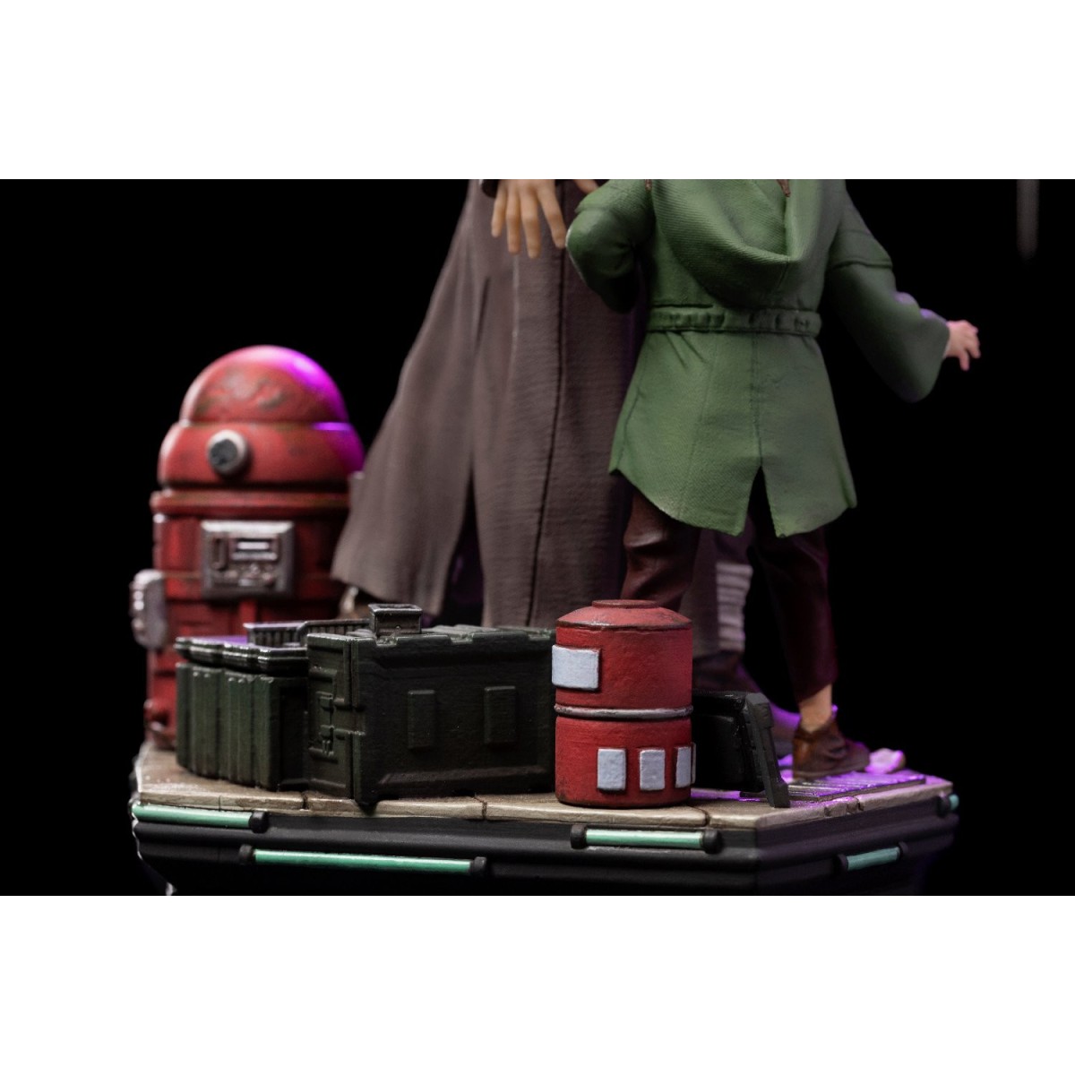 IRON STUDIOS - Obi-Wan y la joven Leia Deluxe Art Scale 1/10 - Star Wars Obi-Wan Kenobi