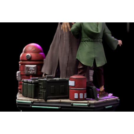 IRON STUDIOS - Obi-Wan y la joven Leia Deluxe Art Scale 1/10 - Star Wars Obi-Wan Kenobi