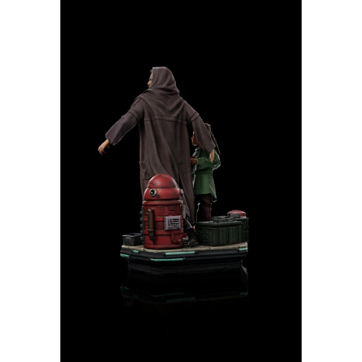 IRON STUDIOS - Obi-Wan y la joven Leia Deluxe Art Scale 1/10 - Star Wars Obi-Wan Kenobi