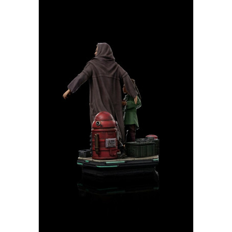 IRON STUDIOS - Obi-Wan y la joven Leia Deluxe Art Scale 1/10 - Star Wars Obi-Wan Kenobi