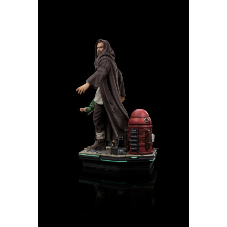 IRON STUDIOS - Obi-Wan y la joven Leia Deluxe Art Scale 1/10 - Star Wars Obi-Wan Kenobi