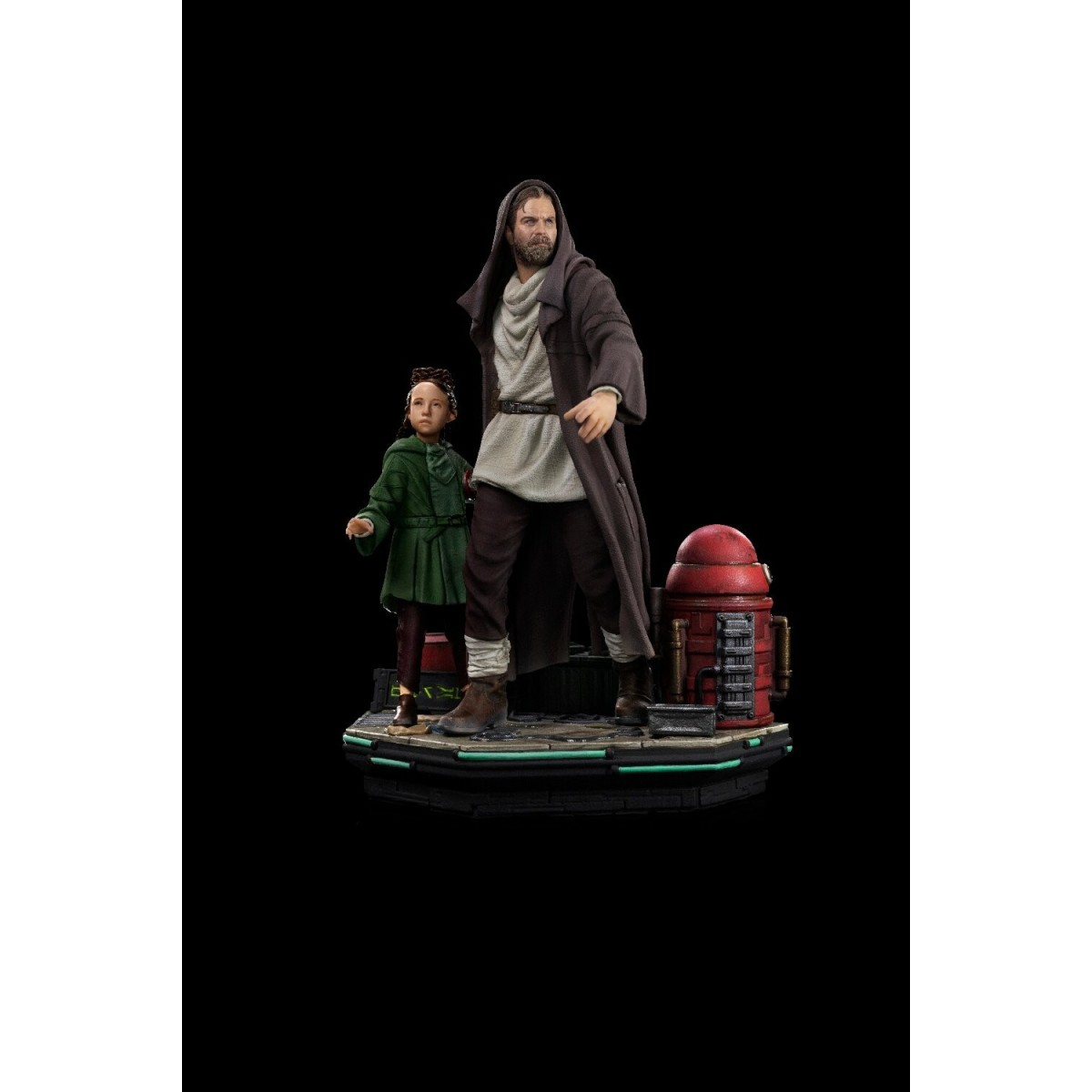 IRON STUDIOS - Obi-Wan y la joven Leia Deluxe Art Scale 1/10 - Star Wars Obi-Wan Kenobi