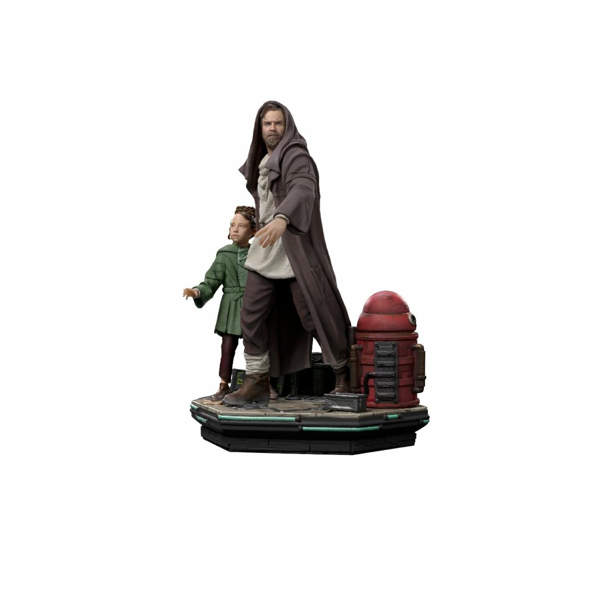 IRON STUDIOS - Obi-Wan y la joven Leia Deluxe Art Scale 1/10 - Star Wars Obi-Wan Kenobi