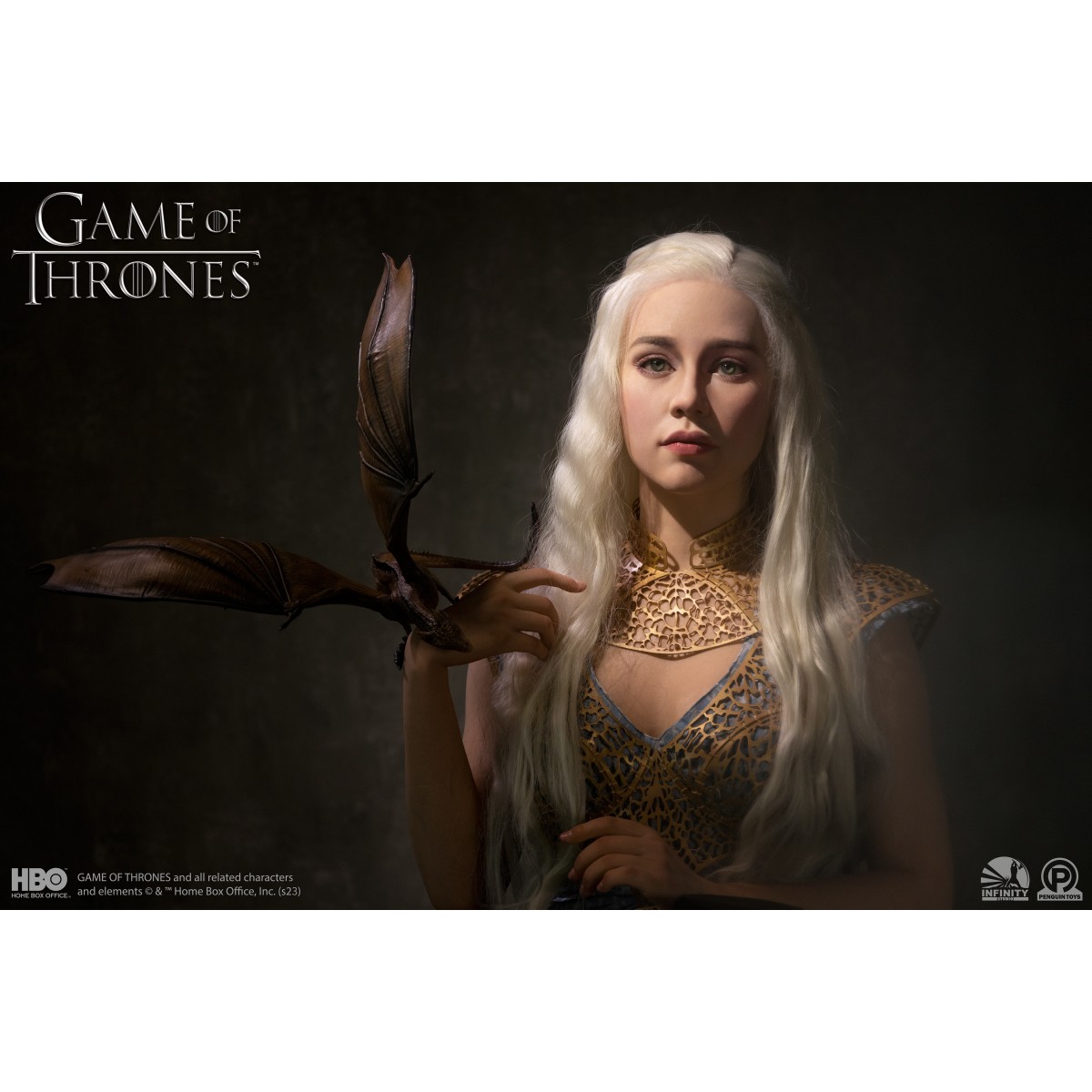 INFINITY STUDIO x PENGUIN TOYS - DAENERYS TARGARYEN Busto 1/1 - Game Of Thrones