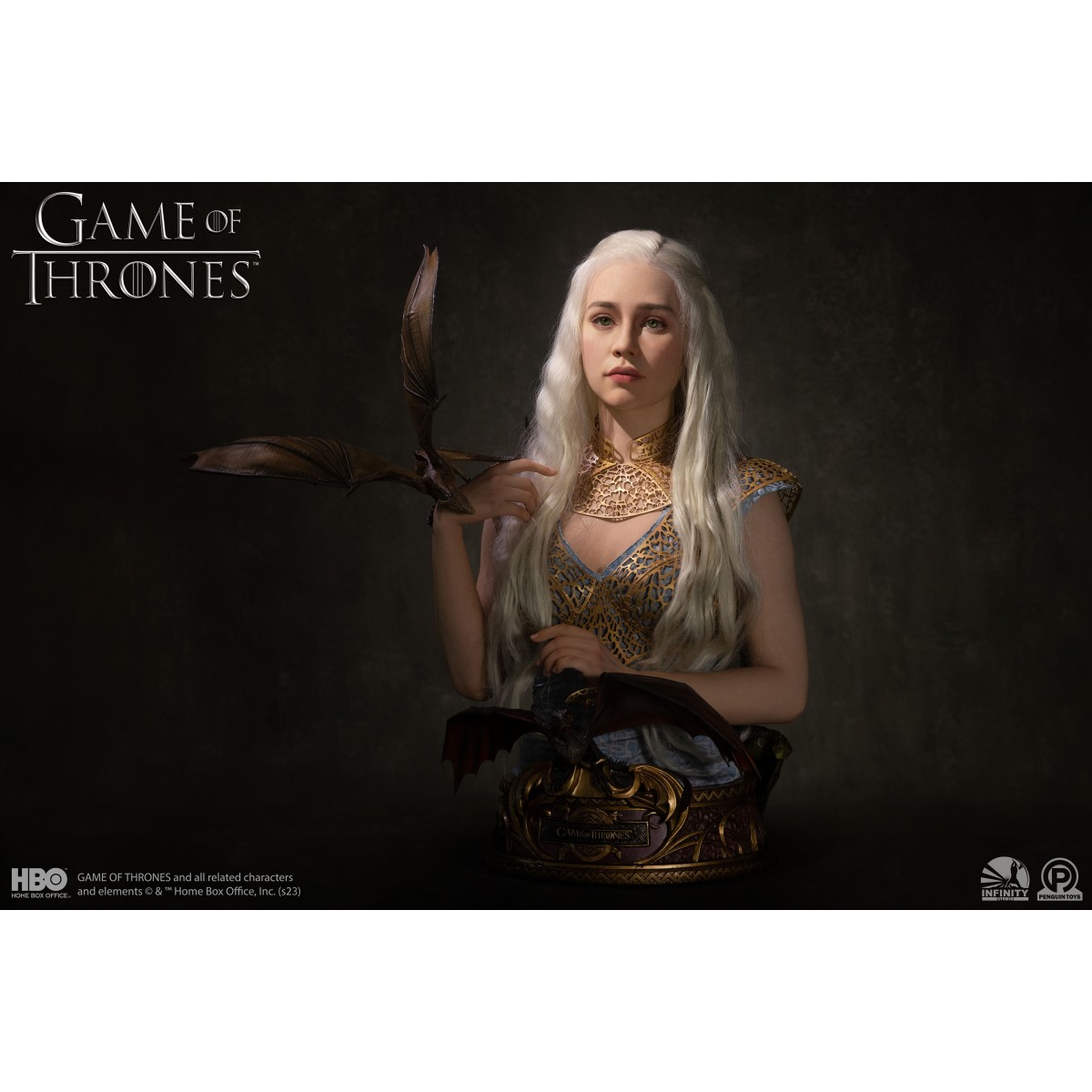 INFINITY STUDIO x PENGUIN TOYS - DAENERYS TARGARYEN Busto 1/1 - Game Of Thrones