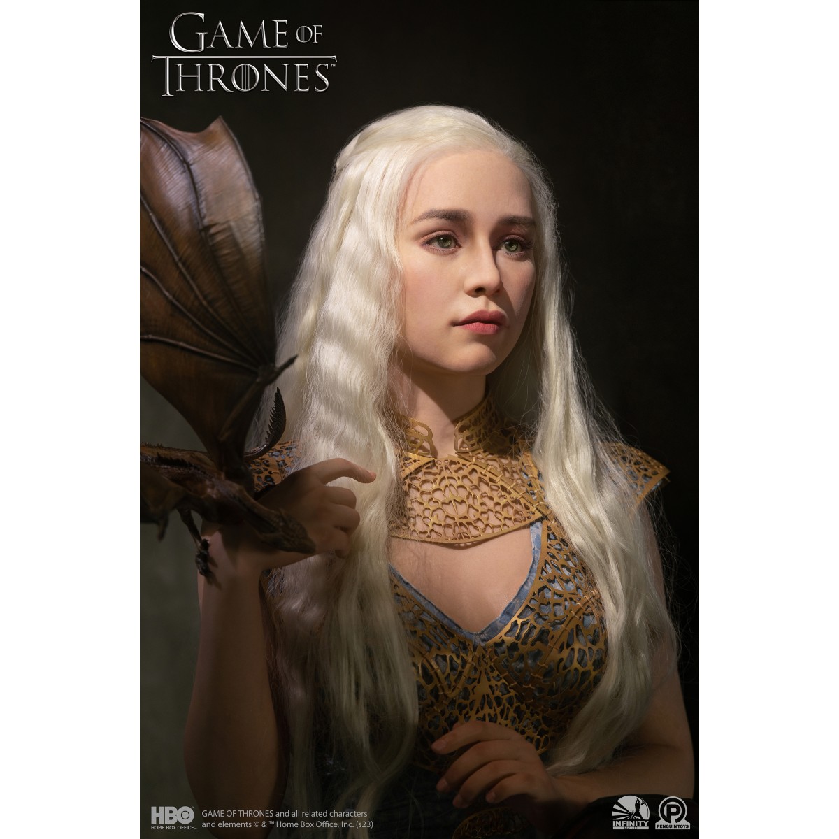 INFINITY STUDIO x PENGUIN TOYS - DAENERYS TARGARYEN Busto 1/1 - Game Of Thrones