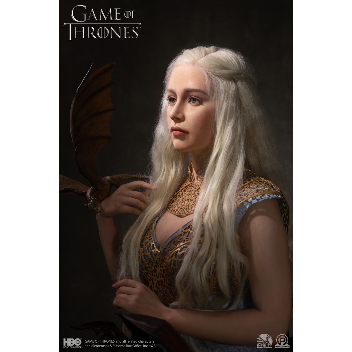 INFINITY STUDIO x PENGUIN TOYS - DAENERYS TARGARYEN Busto 1/1 - Game Of Thrones
