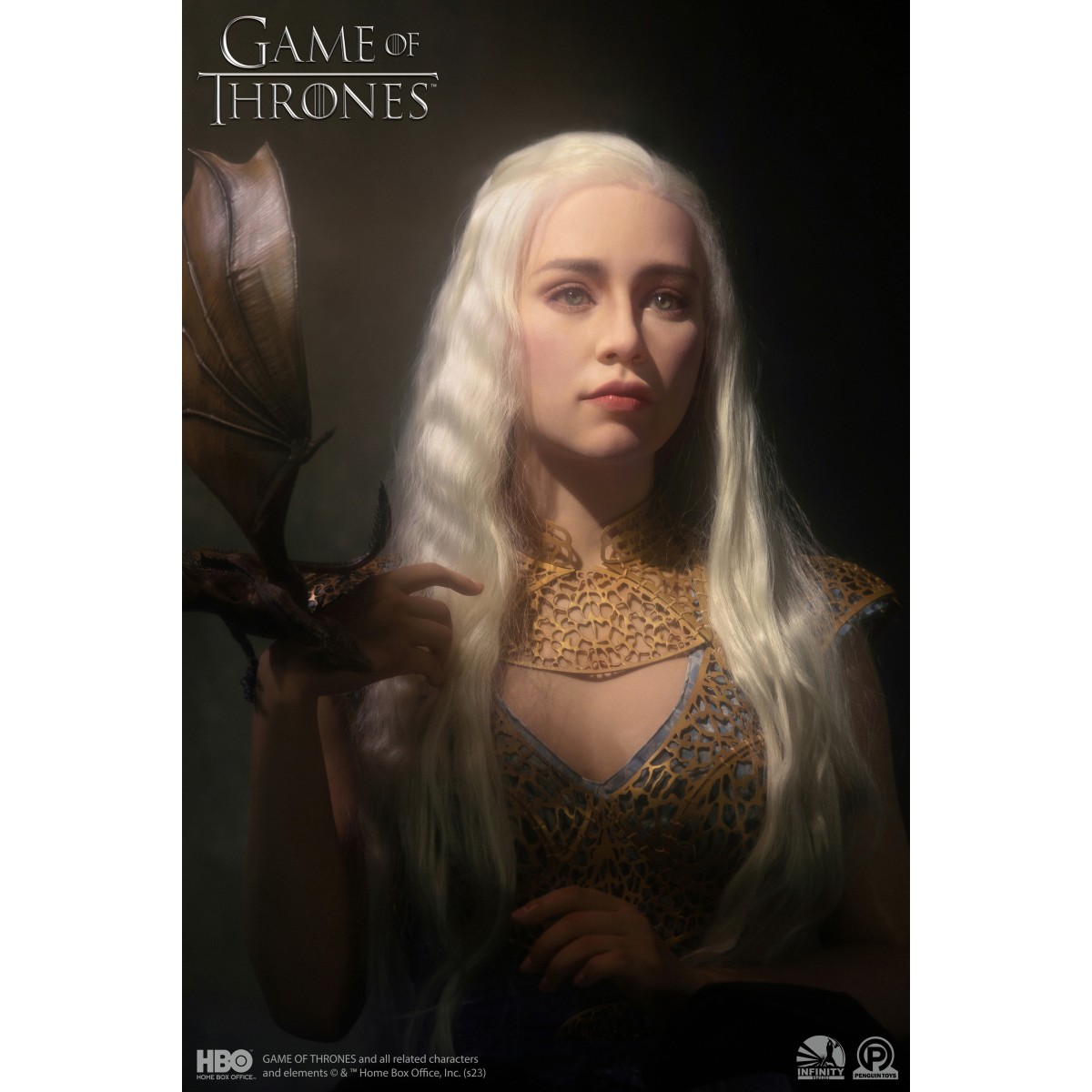 INFINITY STUDIO x PENGUIN TOYS - DAENERYS TARGARYEN Busto 1/1 - Game Of Thrones