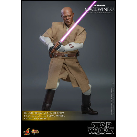 Hot toys - Star Wars El Ataque de los Clones - Mace Windu 1/6