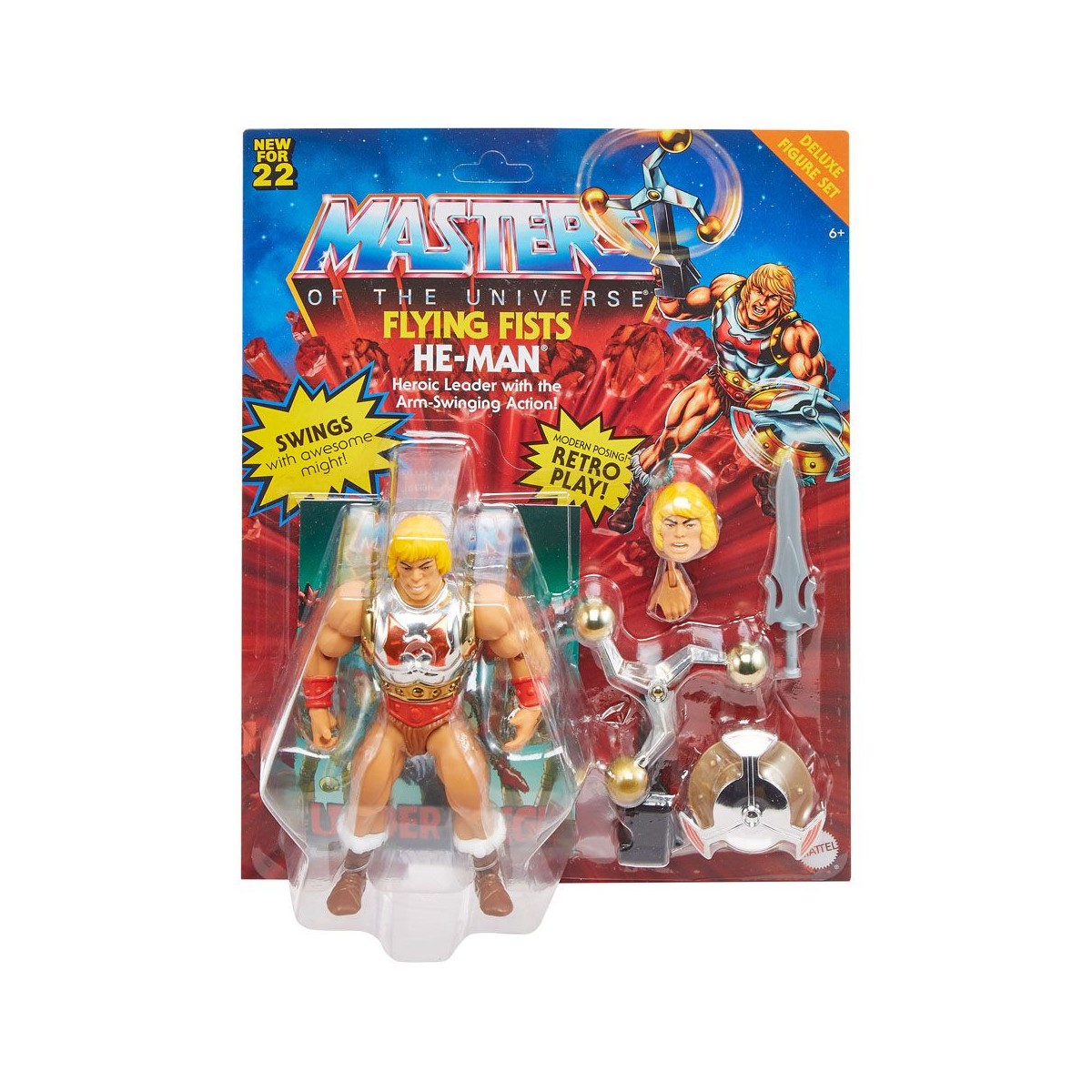 Masters of the Universe ORIGINS - Puños Voladores Deluxe He-Man