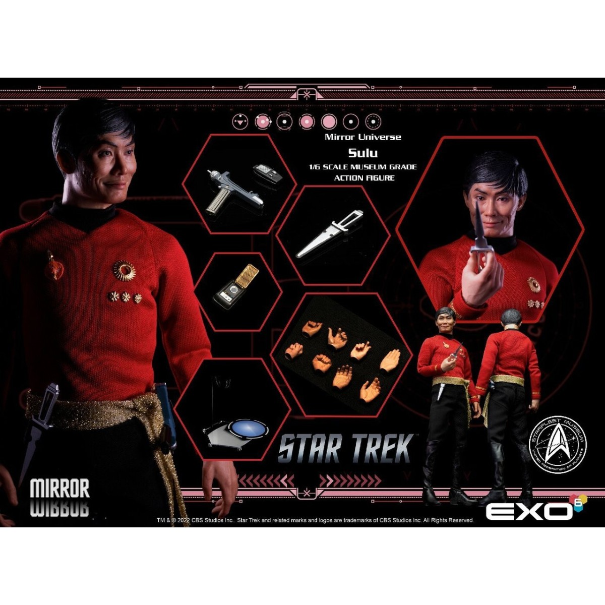 EXO-6 - Star Trek: La Serie Original figura 1/6 Universo Espejo Sulu