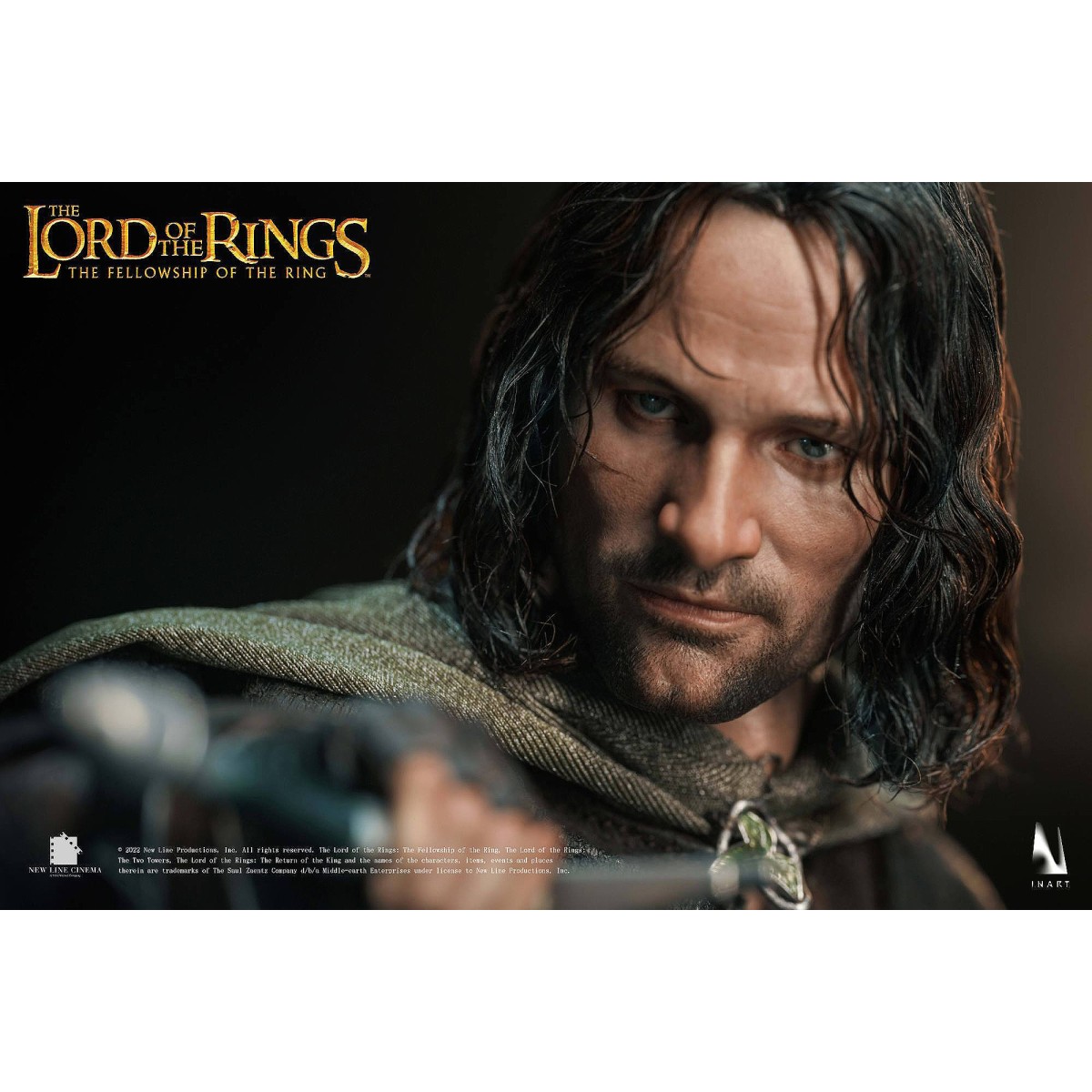 Queen Studios - El Señor de los Anillos - Aragorn Edición Premium (pelo enrraizado) 1/6 INART