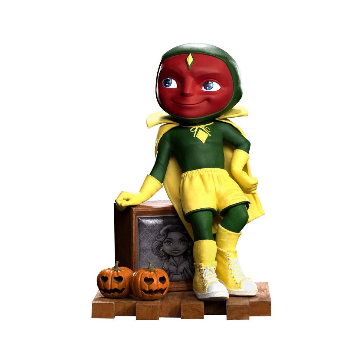 Iron Studios - Vision Versión Halloween - WandaVision Mini Co.Heroes PVC