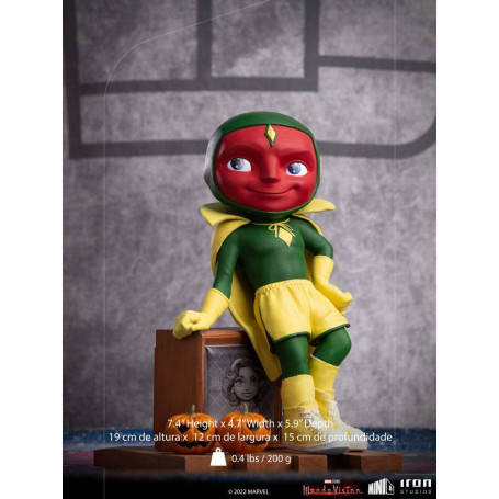 Iron Studios - Vision Versión Halloween - WandaVision Mini Co.Heroes PVC