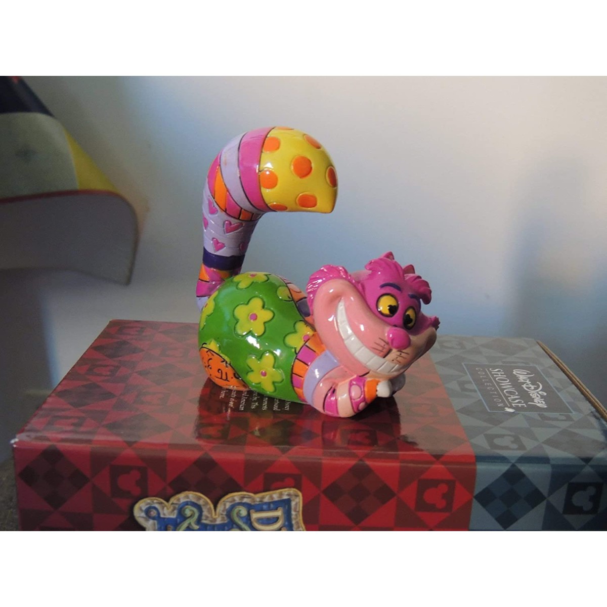 Enesco Disney - Romero Britto Gato de Cheshire - Alicia en el País de las Maravillas
