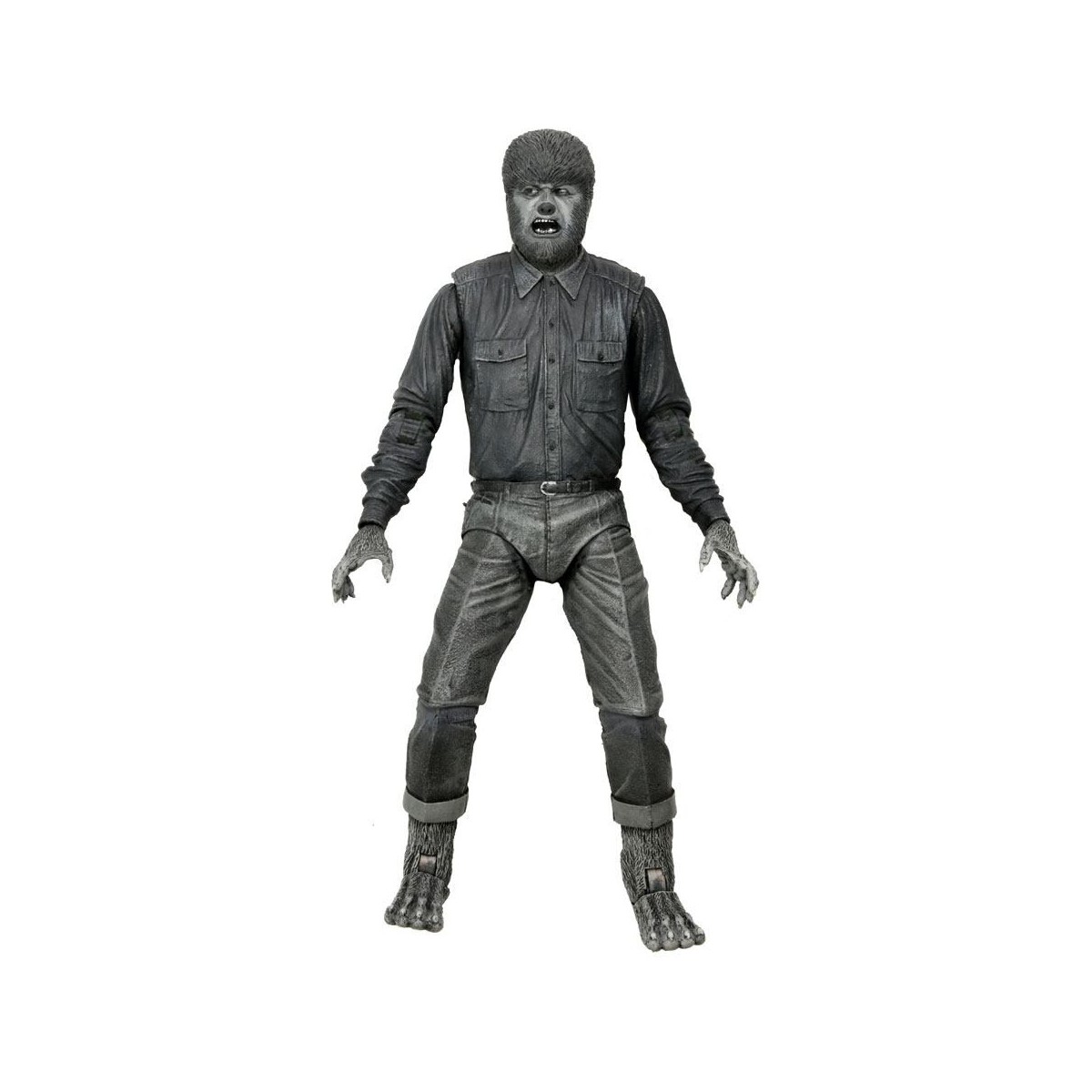 NECA - Ultimate The Wolf Man Versión en Blanco y Negro - Universal Monsters