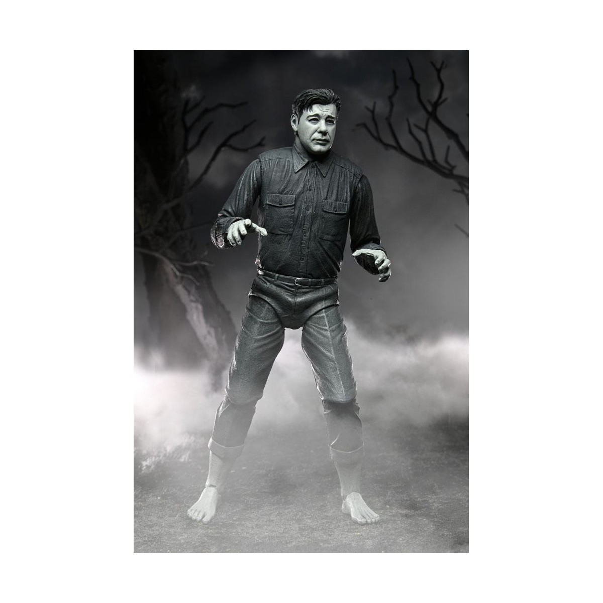 NECA - Ultimate The Wolf Man Versión en Blanco y Negro - Universal Monsters