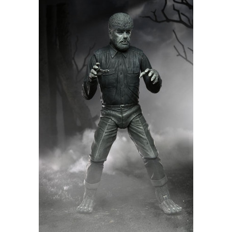 NECA - Ultimate The Wolf Man Versión en Blanco y Negro - Universal Monsters