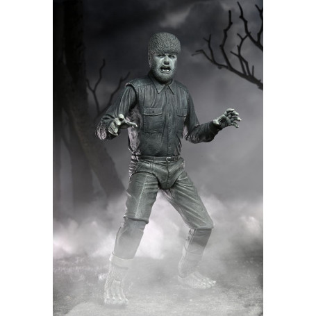 NECA - Ultimate The Wolf Man Versión en Blanco y Negro - Universal Monsters
