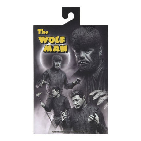 NECA - Ultimate The Wolf Man Versión en Blanco y Negro - Universal Monsters