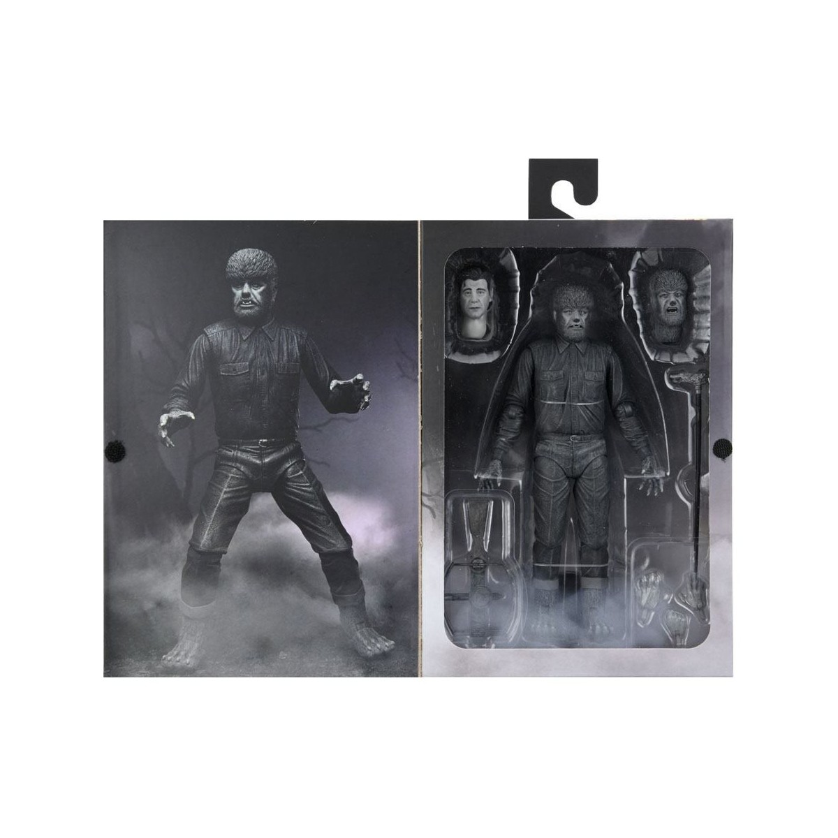 NECA - Ultimate The Wolf Man Versión en Blanco y Negro - Universal Monsters