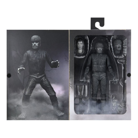 NECA - Ultimate The Wolf Man Versión en Blanco y Negro - Universal Monsters