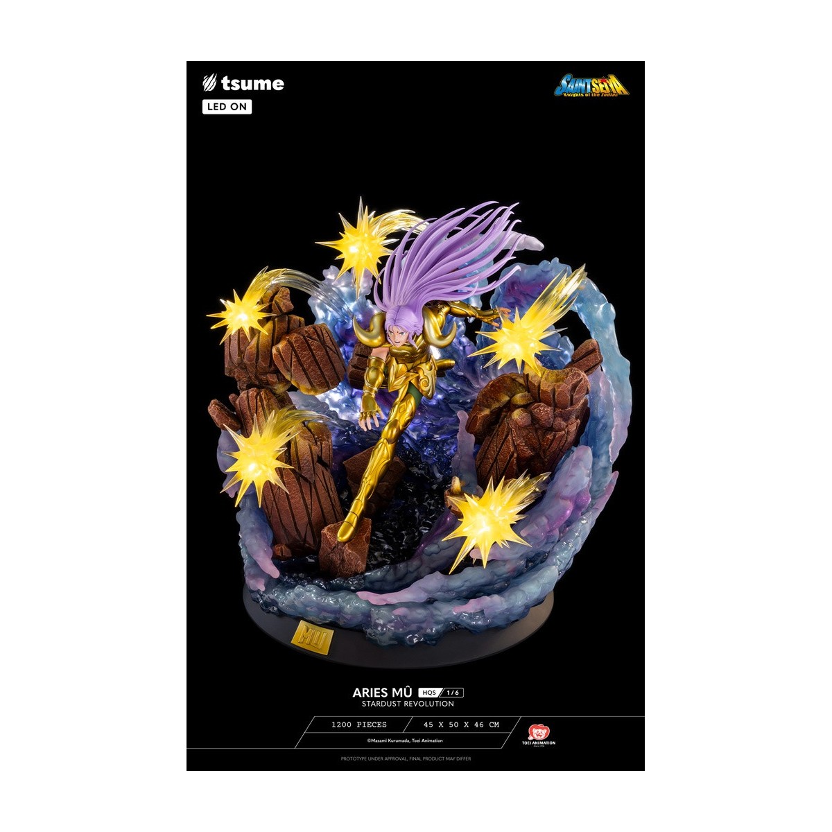 Tsume Estatua HQS Saint Seiya - Aries Mû Stardust Revolution 1/6