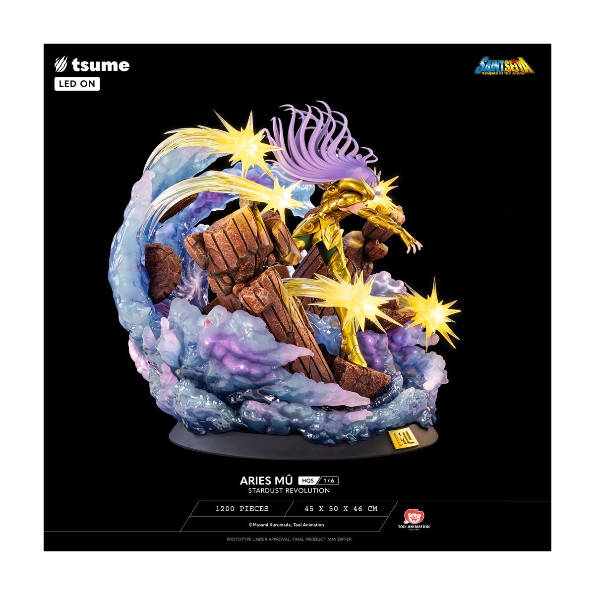 Tsume Estatua HQS Saint Seiya - Aries Mû Stardust Revolution 1/6