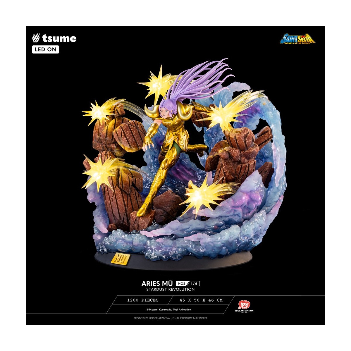 Tsume Estatua HQS Saint Seiya - Aries Mû Stardust Revolution 1/6