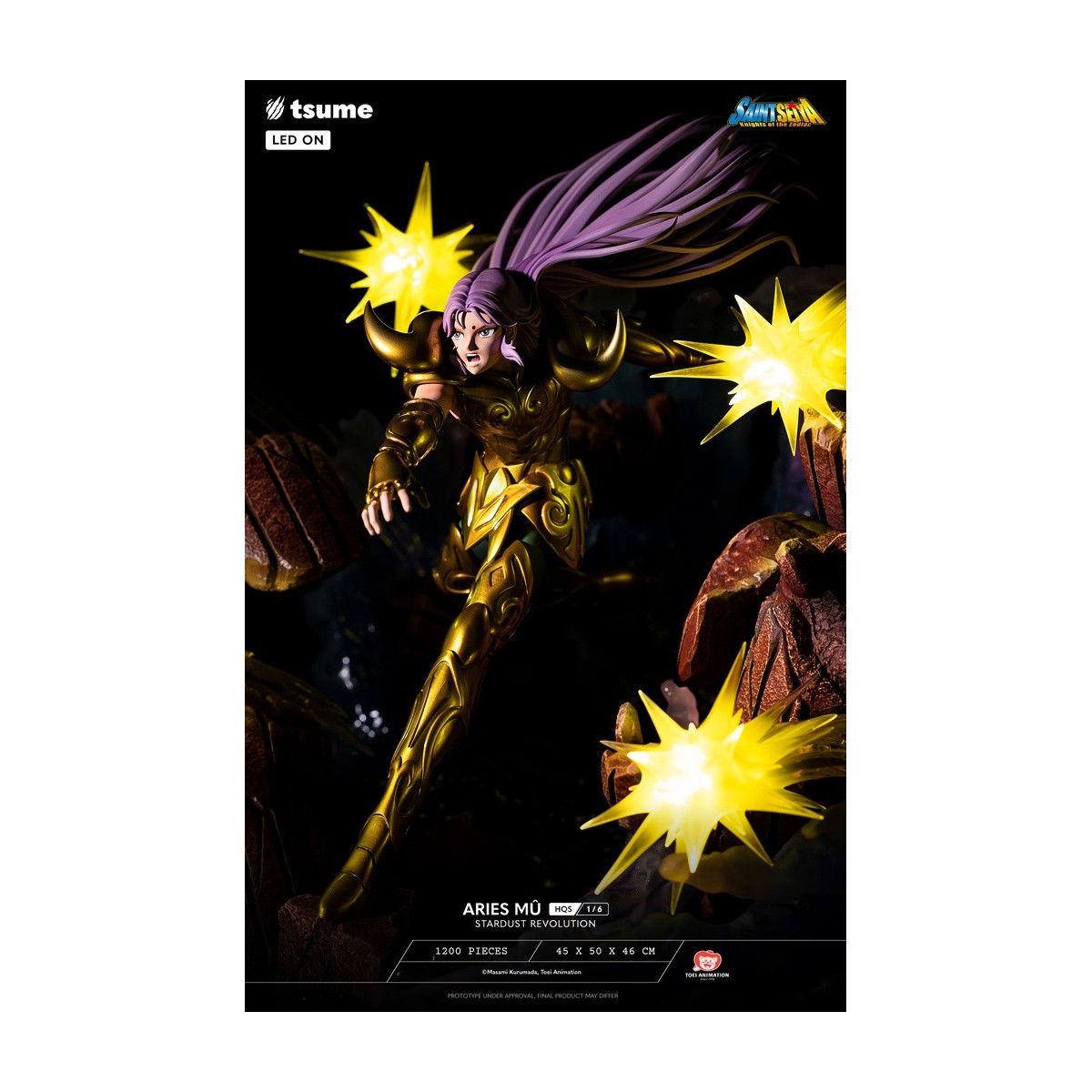 Tsume Estatua HQS Saint Seiya - Aries Mû Stardust Revolution 1/6