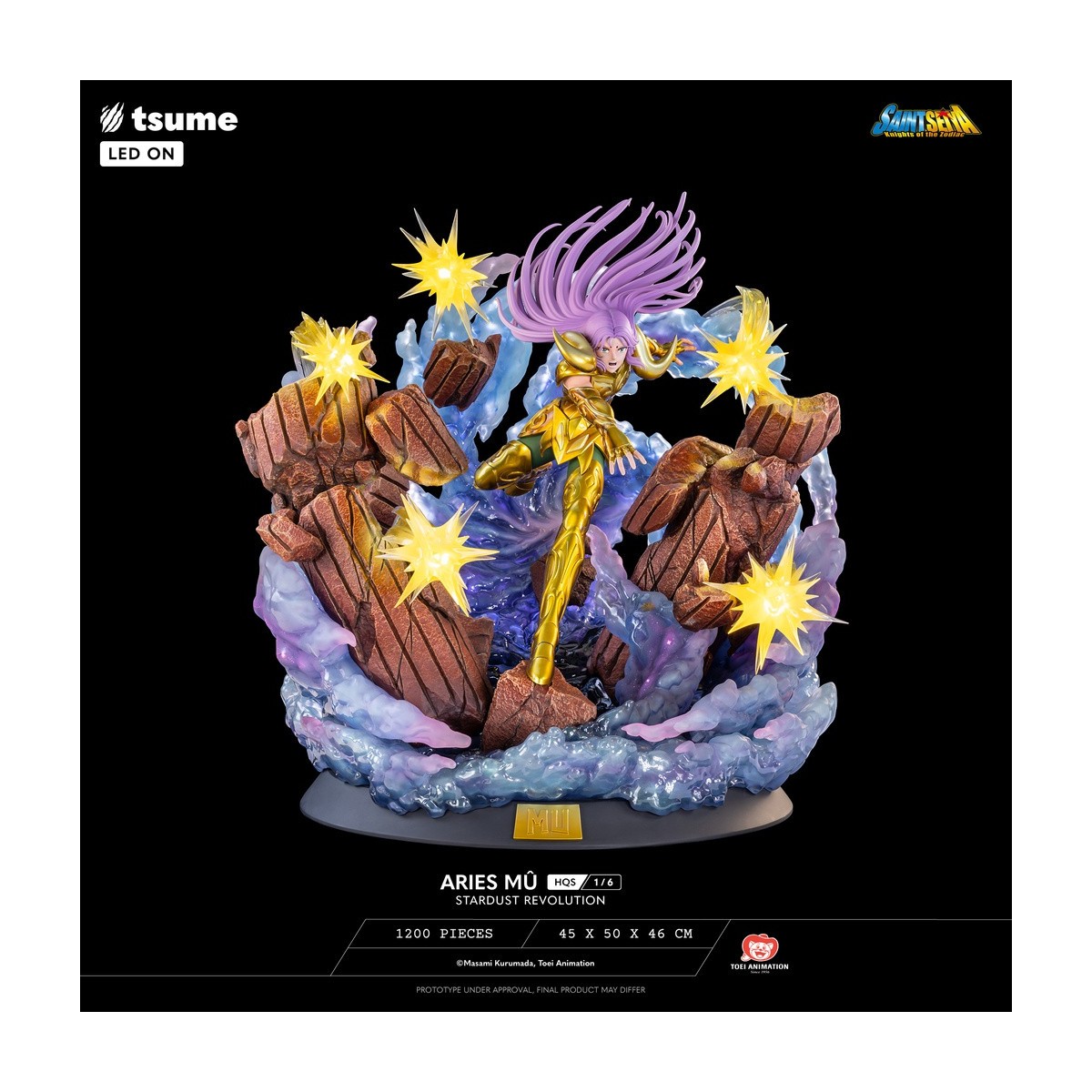 Tsume Estatua HQS Saint Seiya - Aries Mû Stardust Revolution 1/6