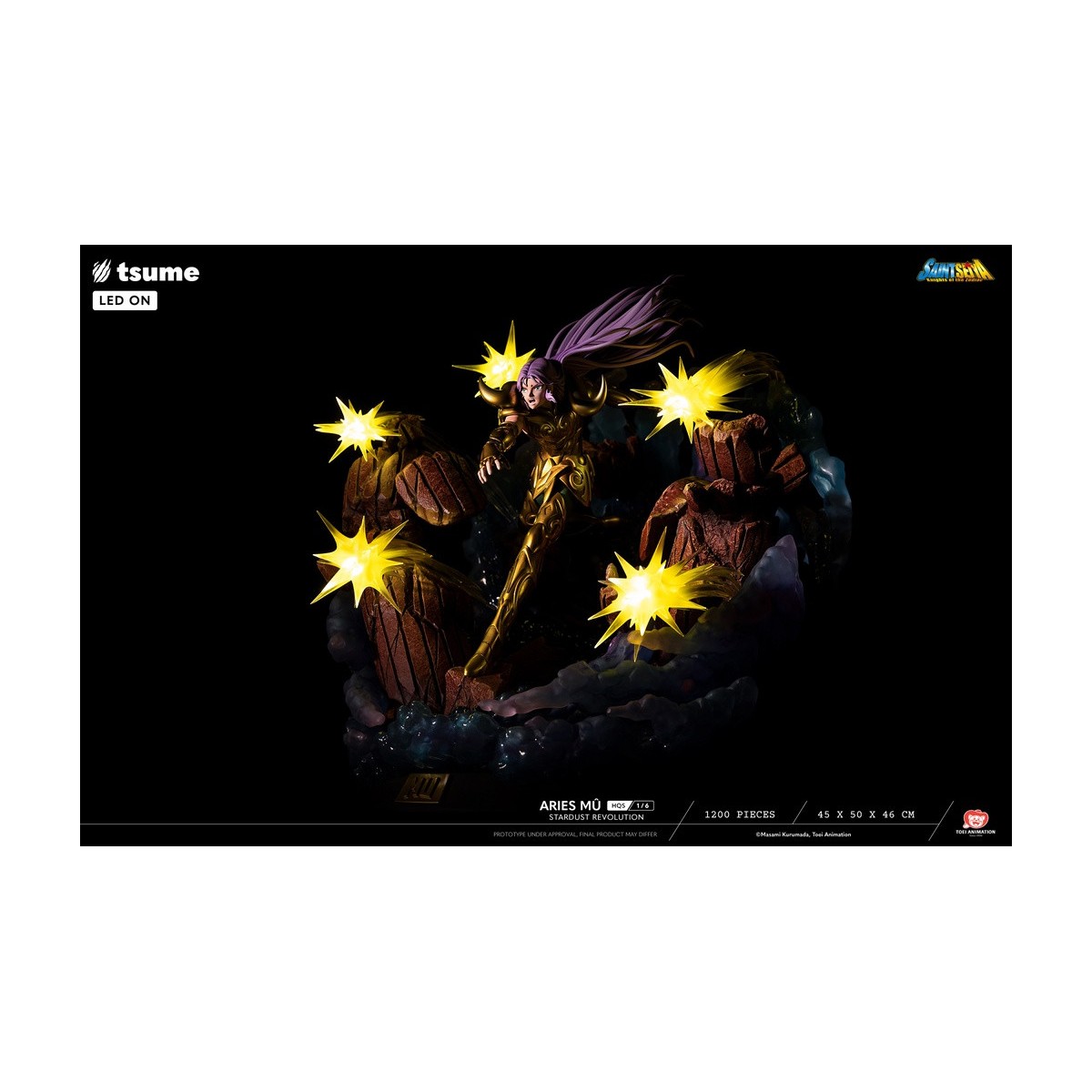 Tsume Estatua HQS Saint Seiya - Aries Mû Stardust Revolution 1/6