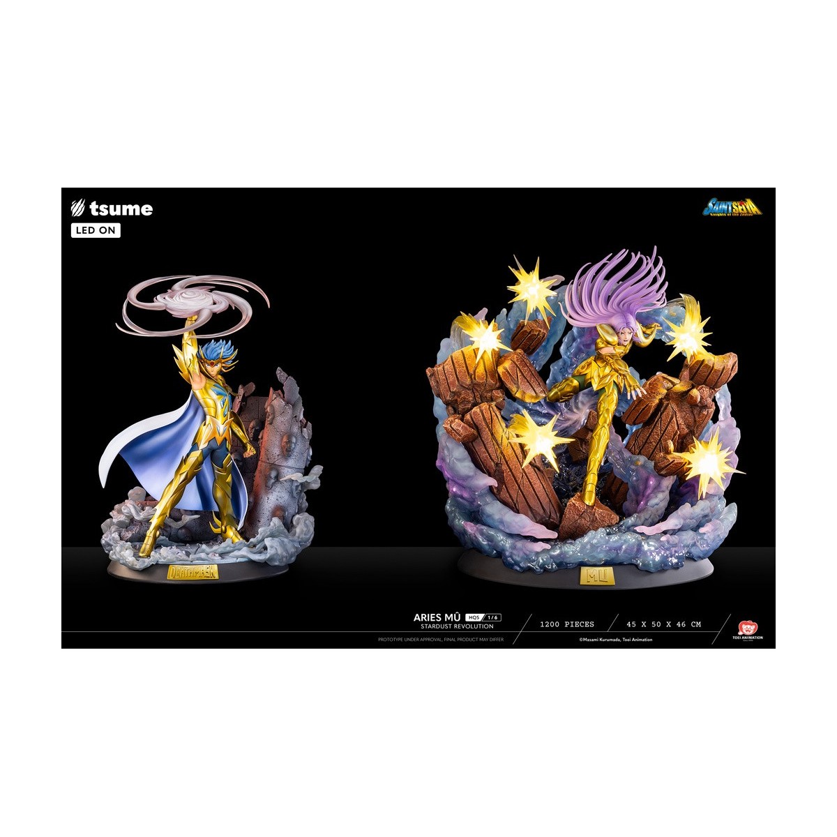 Tsume Estatua HQS Saint Seiya - Aries Mû Stardust Revolution 1/6