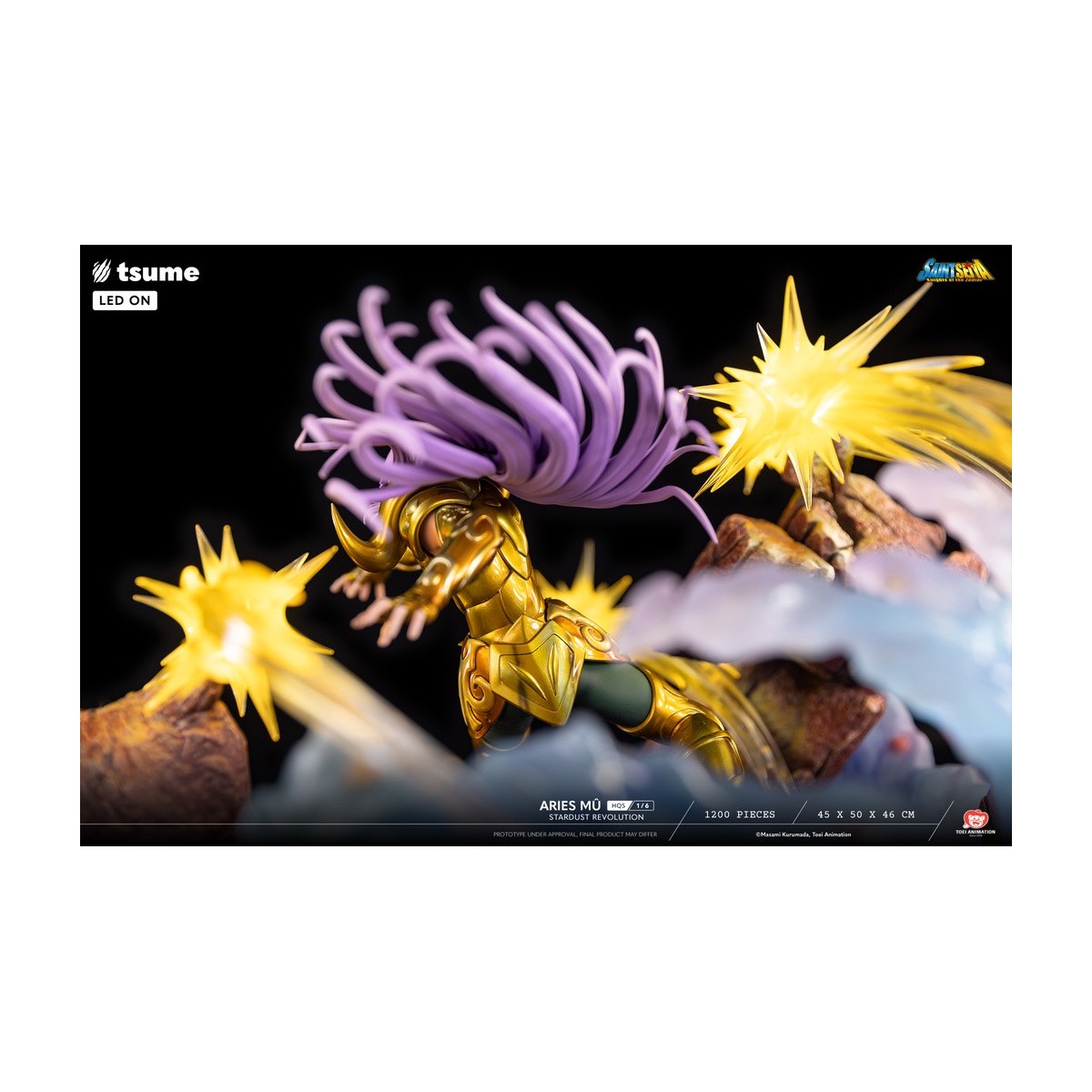 Tsume Estatua HQS Saint Seiya - Aries Mû Stardust Revolution 1/6