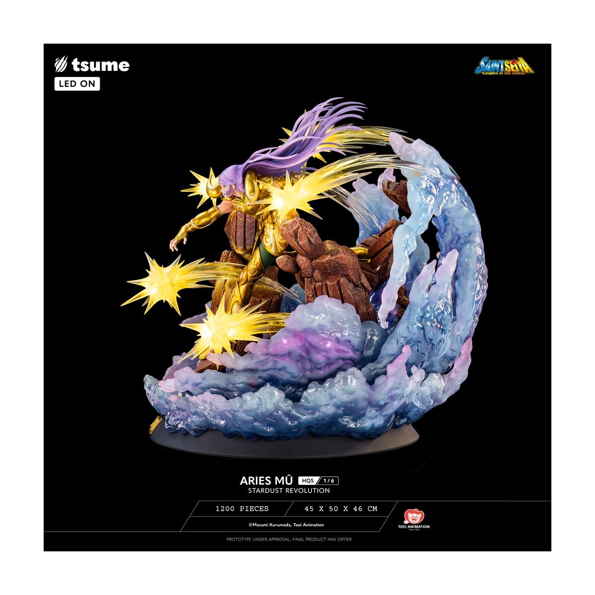 Tsume Estatua HQS Saint Seiya - Aries Mû Stardust Revolution 1/6