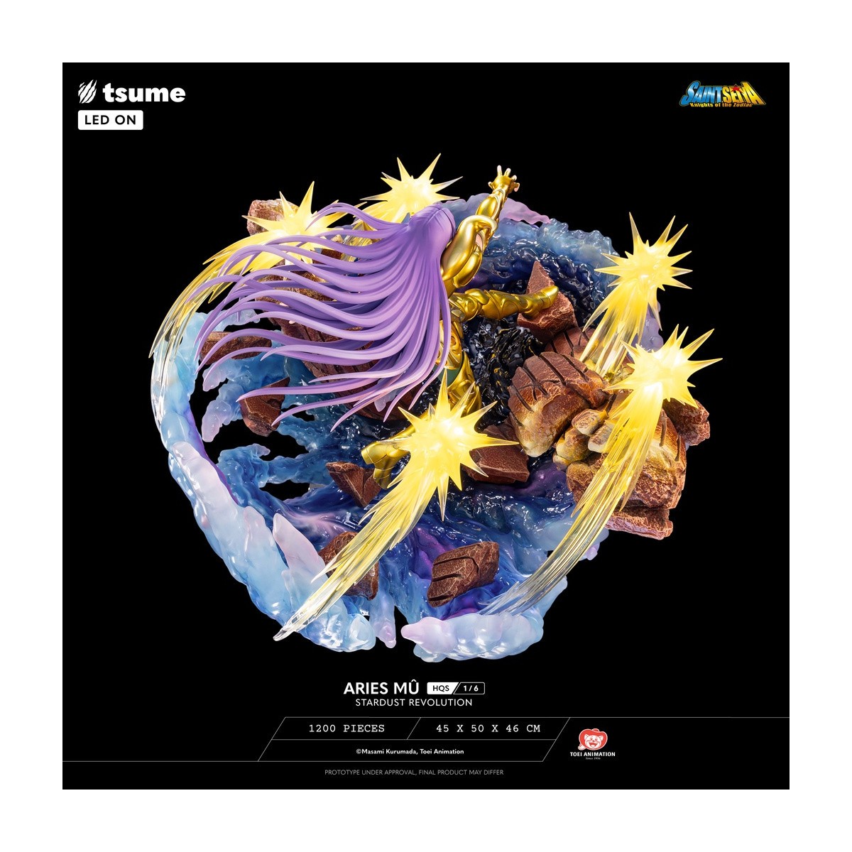 Tsume Estatua HQS Saint Seiya - Aries Mû Stardust Revolution 1/6
