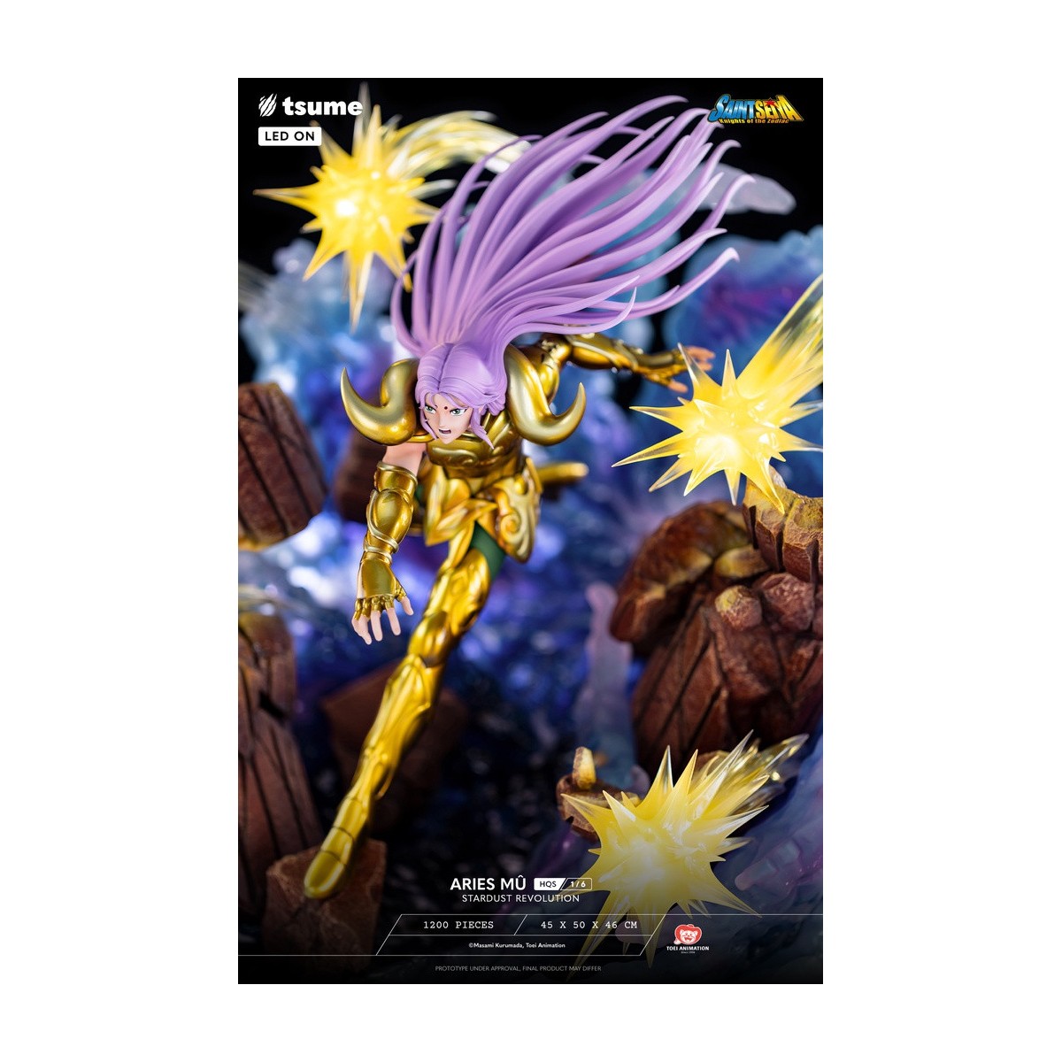 Tsume Estatua HQS Saint Seiya - Aries Mû Stardust Revolution 1/6