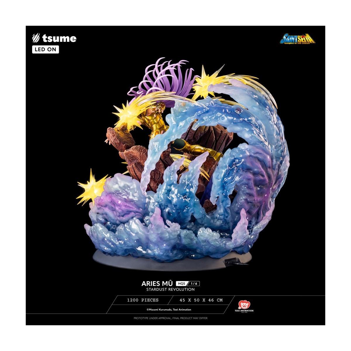 Tsume Estatua HQS Saint Seiya - Aries Mû Stardust Revolution 1/6