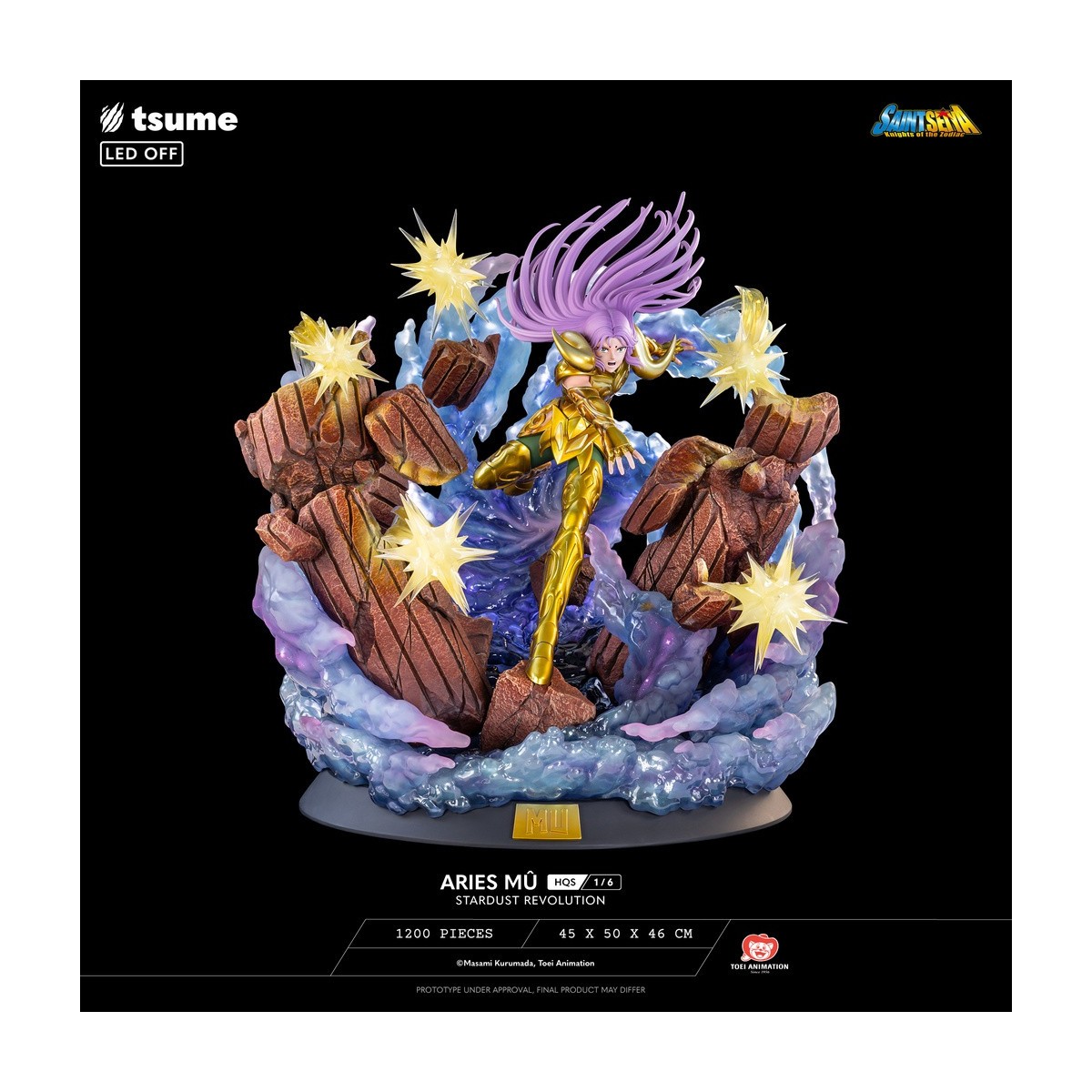 Tsume Estatua HQS Saint Seiya - Aries Mû Stardust Revolution 1/6