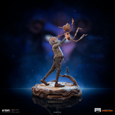 Iron Studios - Gepeto y Pinocho BDS Art Scale 1/10 - Pinocho de Guillermo del Toro