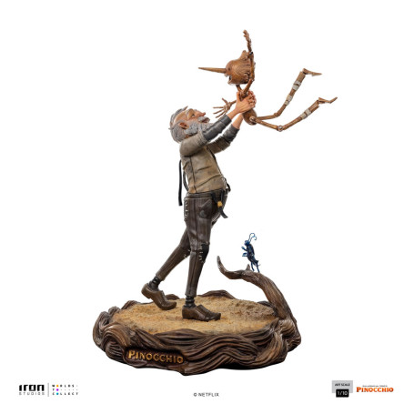 Iron Studios - Gepeto y Pinocho BDS Art Scale 1/10 - Pinocho de Guillermo del Toro