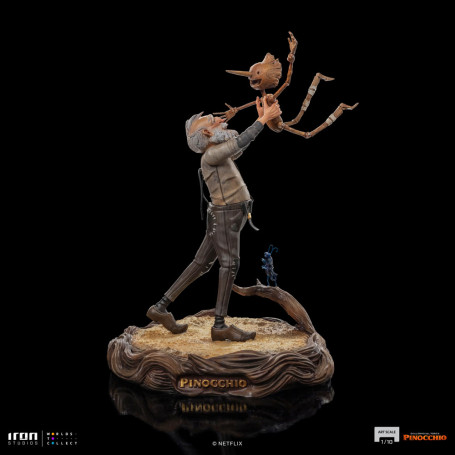Iron Studios - Gepeto y Pinocho BDS Art Scale 1/10 - Pinocho de Guillermo del Toro