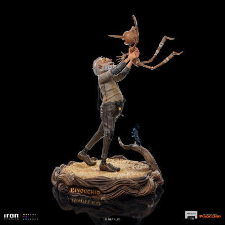 Iron Studios - Gepeto y Pinocho BDS Art Scale 1/10 - Pinocho de Guillermo del Toro
