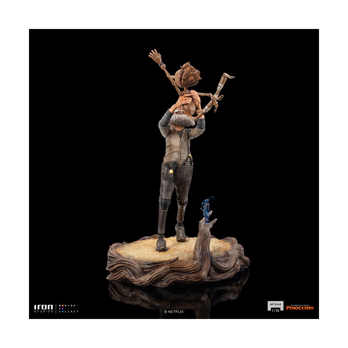 Iron Studios - Gepeto y Pinocho BDS Art Scale 1/10 - Pinocho de Guillermo del Toro