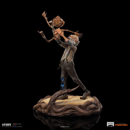 Iron Studios - Gepeto y Pinocho BDS Art Scale 1/10 - Pinocho de Guillermo del Toro