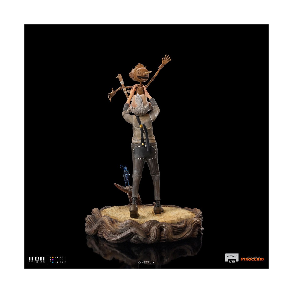 Iron Studios - Gepeto y Pinocho BDS Art Scale 1/10 - Pinocho de Guillermo del Toro