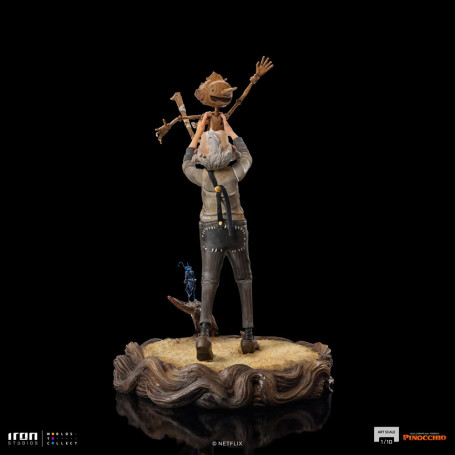 Iron Studios - Gepeto y Pinocho BDS Art Scale 1/10 - Pinocho de Guillermo del Toro