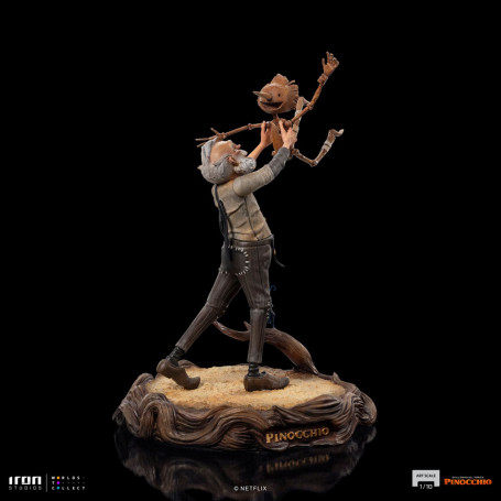 Iron Studios - Gepeto y Pinocho BDS Art Scale 1/10 - Pinocho de Guillermo del Toro