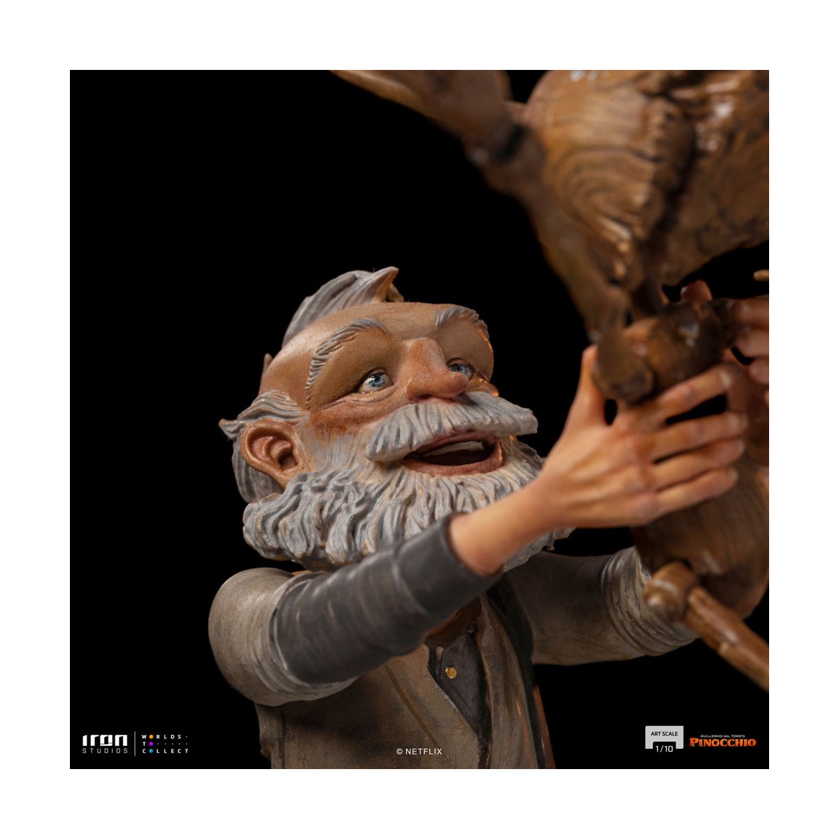 Iron Studios - Gepeto y Pinocho BDS Art Scale 1/10 - Pinocho de Guillermo del Toro